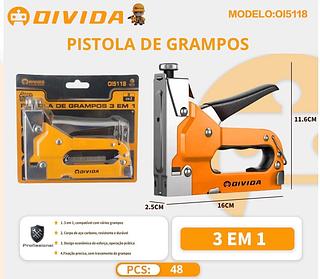 ￼Grampeador de Tapeceiro Alta Pressão Profissional Manual OIVIDA original