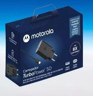 Carregador motorola saida tyoe-c cabo type-c turbo 50w Top