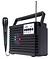 Rádio Retô Radio fm Carregem Solar Microfone Lanterna Grasep Radio Retro
