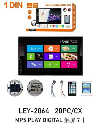 Aparelho Central Multimídia Bluetooth Mp5 1 Din 7 Polegadas —MP5 Play Digital