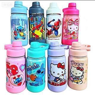Garrafa Térmica Infantil 350ml de Personagem À Prova de Vazamento Portátil Escolar Esporte Viagem