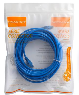Cabo De Rede 10Ethernet Rj45 Lan Cat5e Azul C/ 10Metros