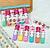 Kit Marca texto Caneta de Papelaria Urso Morango 6 Cores Kawaii Fofa
