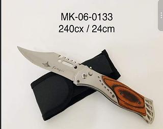 Faca pequena aço inox canivete vários modelos 24cm