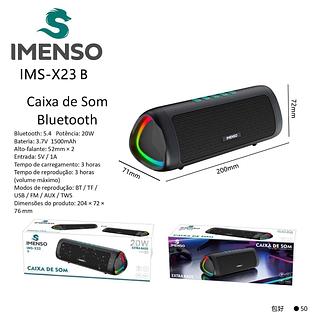 ￼Caixa De Som Bluetooth IMENSO RÁDIO FM 20W