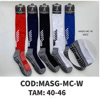 Kit 12 pares Meias Futebol Algodão Antiderrapantes De Qualidade Altura LONGO 40-46