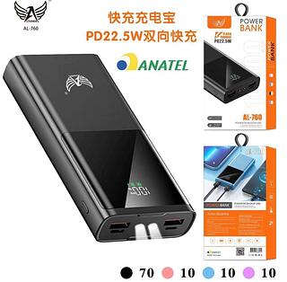 Bateria Portátil Turbo 22.5w 10000mah Power Bank Visor