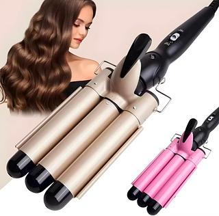 ￼Chapinha Triondas Ondulador Formador Triplo 25mm Modelador de Cachos Onda Cabelo 110V（m-11）