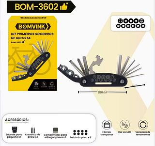 Kit Ferramentas Chaves Soquetes Para Manutenção Reparo Bicicleta Bike Multiuso Universa