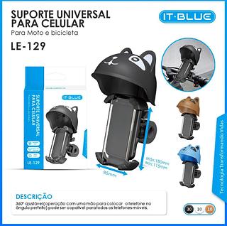 Suporte Universal Para Celular Moto e Bicicleta Anti Reflexo Capacete Modelo Gatinho Guarda-Sol