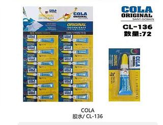 Cartela Com 12 Cola Instantânea Multiuso Tek Bond 2 gramas