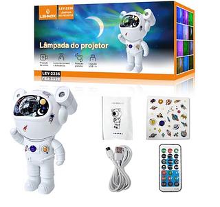 ￼Projetor De Luz Noturna Luminária Astronauta Projeto Galáxia Led Nebulosa Estrelado Com Controle