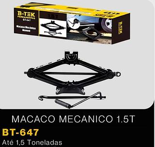 Macaco Hidráulico Garrafa B-TEK 1.5Toneladas