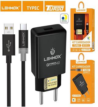Carregador Completo TurboRápido 30w QC4.0para typec