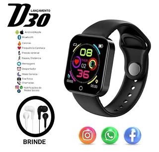 Relogio Inteligente Smartwatch D30 Bluetooth（SHB-203）