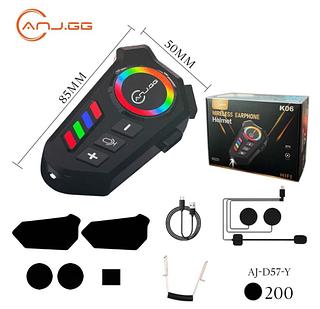 ￼Fone de Ouvido de Capacete Moto Bluetrooth Controle De Voz