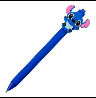Caneta esferográfica Stitch cartoon neutra para estudantes, azul, recarga 0,5