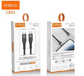 Cabo PD60W carrega rapido type-c for type-c cable bom