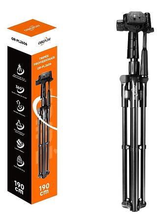 Tripé Profissional Para Câmera E Celular 1,90 Metros—KUNP