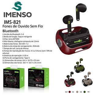 Fone De Ouvido IMENSO Bluetooth 5.2-ORIGINAL