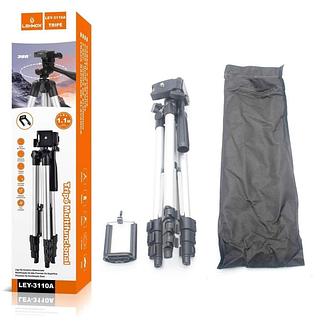 Tripé Universal De Alumínio 1.1Mt Para Celular E Câmera C/nfe