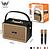 Rádio Retrô Com 2 Microfone Sem Fio Bluetooth Karaokê com luz 100w Radio Retro