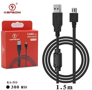 Cabo Carregador de Alimentação para Controle Ps4 V8 x USB 2 Metros KAPBOM -