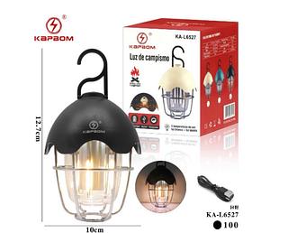 ￼Luminaria de Led recarregável com 2 temperaturas para acampamento retrô, decoração no quarto e varanda quintal jardim