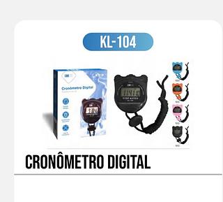 ￼Cronômetro Digital Multifuncional Alarme Profissional de Mão