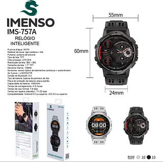 Relógio inteligente esportivo, bateria de longa duração, 7-9 dias, 3ATM, à prova d'água, Bluetooth, chamada, frequência —Imeson original