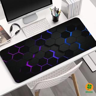 ￼Mouse Pad Gamer Extra Grande 30x80cm Impermeável Antiderrapante Arte Geométrico