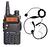 Rádio Ht Dual Band(uhf+vhf) Baofeng Uv-5r + Laringofone Ptt walkie talkie Radio