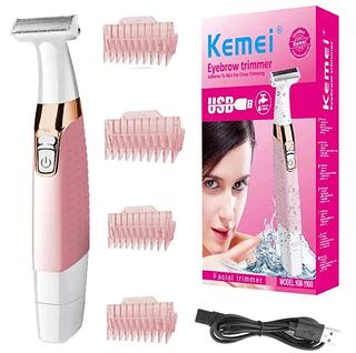 Aparador Elétrico de Pelos Femininos Pernas Axilas Virilha Kemei Recarregável KM-1900