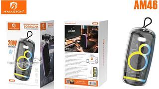 Caixa de som Transparente Led Rgb 20W Resistente Água IPX6 H MASTON AM46