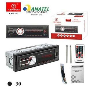 Som Automotivo Bluetooth Usb Rádio Fm Kapbom Z102