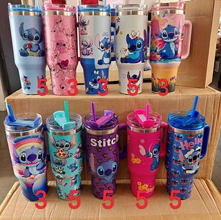 Copo Garrafa Térmica 1200ml Stitch Fofo Disney Bebidas Quentes e Frias Resistente e liso