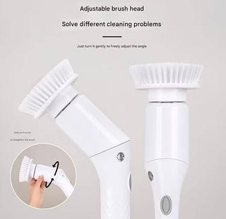 Purificador Giratório Elétrico Jinfucha , De Chuveiro , Escova De Limpeza Sem Fio , 7 Cabeças De Substituíveis E Rodo , —HMASTON