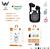 Fone de Ouvido Bluetooth TWS Estereo Sem Fio Para Smartphones