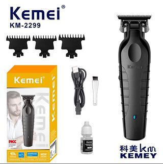Kemei KM-2299 Aparador de Cabelo Barba Acabamento com Precisão Profissional Alta Durabilidade Bivolt