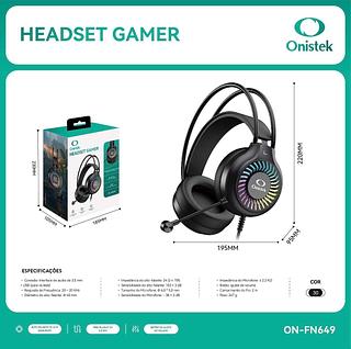 Headset Gamer Som Potente Microfone Com Led Rgb P2 3.5mm