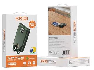 Carregador Portátil 10000mAh - Carregamento Rápido 22.5W Power Bank Carregador Saída dupla