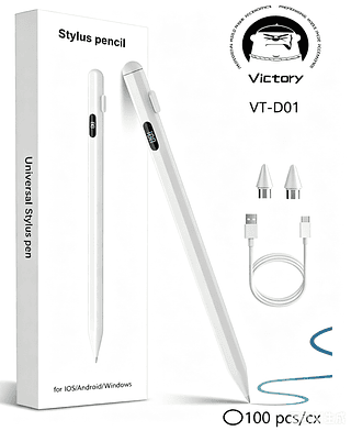 Caneta De Toque Universal De Alta Precisão-Stylus Para , Smartphones E Tablets Com Acessório（Com Visor+ 2 pontas de caneta）