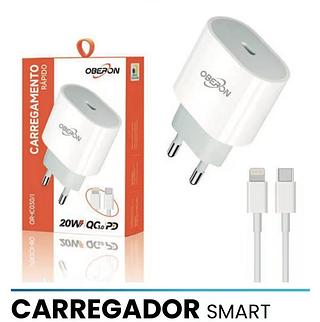 carregador de celular 20w com cabo type thing C/type C
