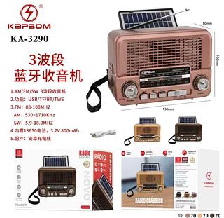 Radio Am/fm/sw Entrada Usb BLUETOOTH COM SOLAR