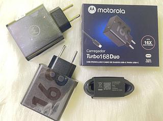 Carregador motorola saida tyoe-c cabo type-c turbo 168w qualidade