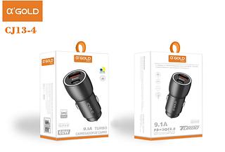 Fonte Carregador carro USB + Tipo-c 60w 9.1a