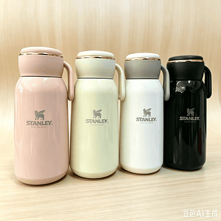 NOVO Garrafa Térmica Mini Macaron: Estilo e Praticidade em Cores Suaves 420ML