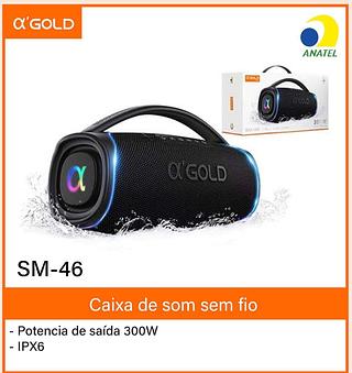 Caixa de som 300w IPX6–AGOLD（GRANDE）