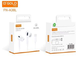 Fone de ouvido com fio Tipo C (USB-C) Compatível com a Linha Alto qualidade
