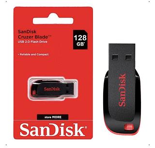 Pendrive Sandisk Usb Cruzer Blade 128gb